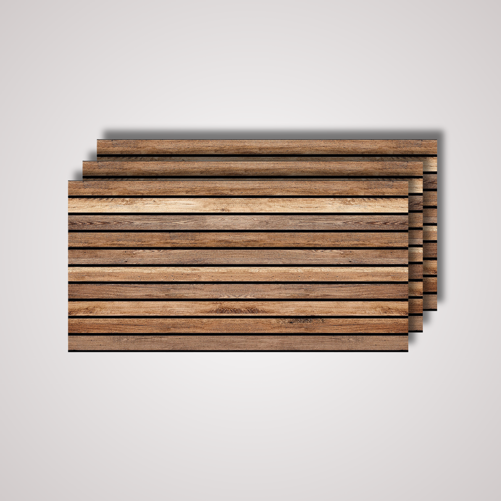 Walnut Wood Slat Acoustic Wall Panel – 20 x 40 in (AP-02)