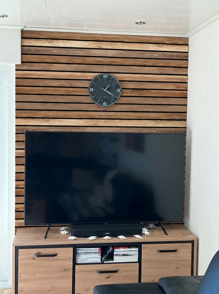 Walnut Wood Slat Acoustic Wall Panel – 20 x 40 in (AP-02)