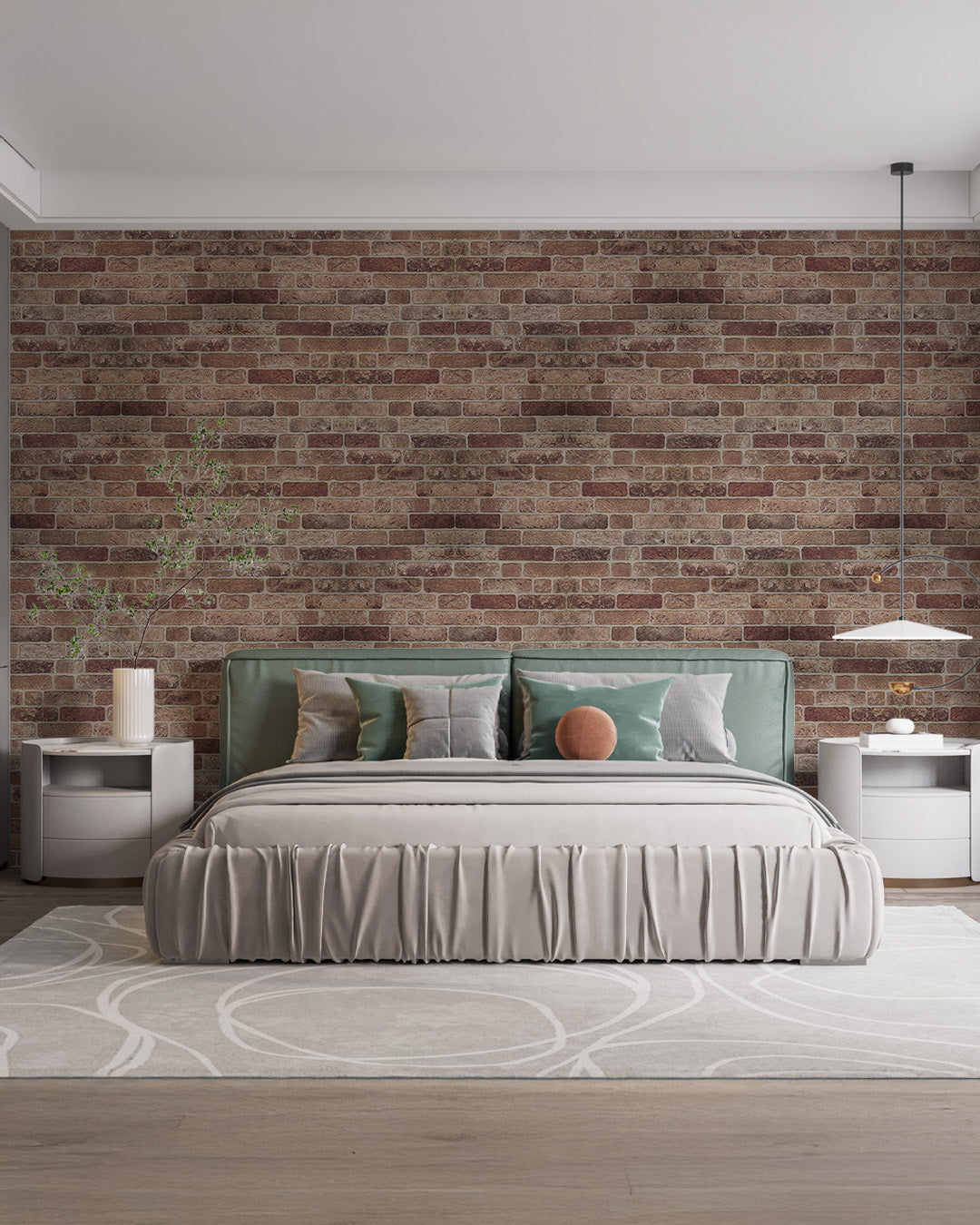 Sand Beige Brick Texture Wall Panel – 20 x 40 in (YSL-1901) by Place It Decor