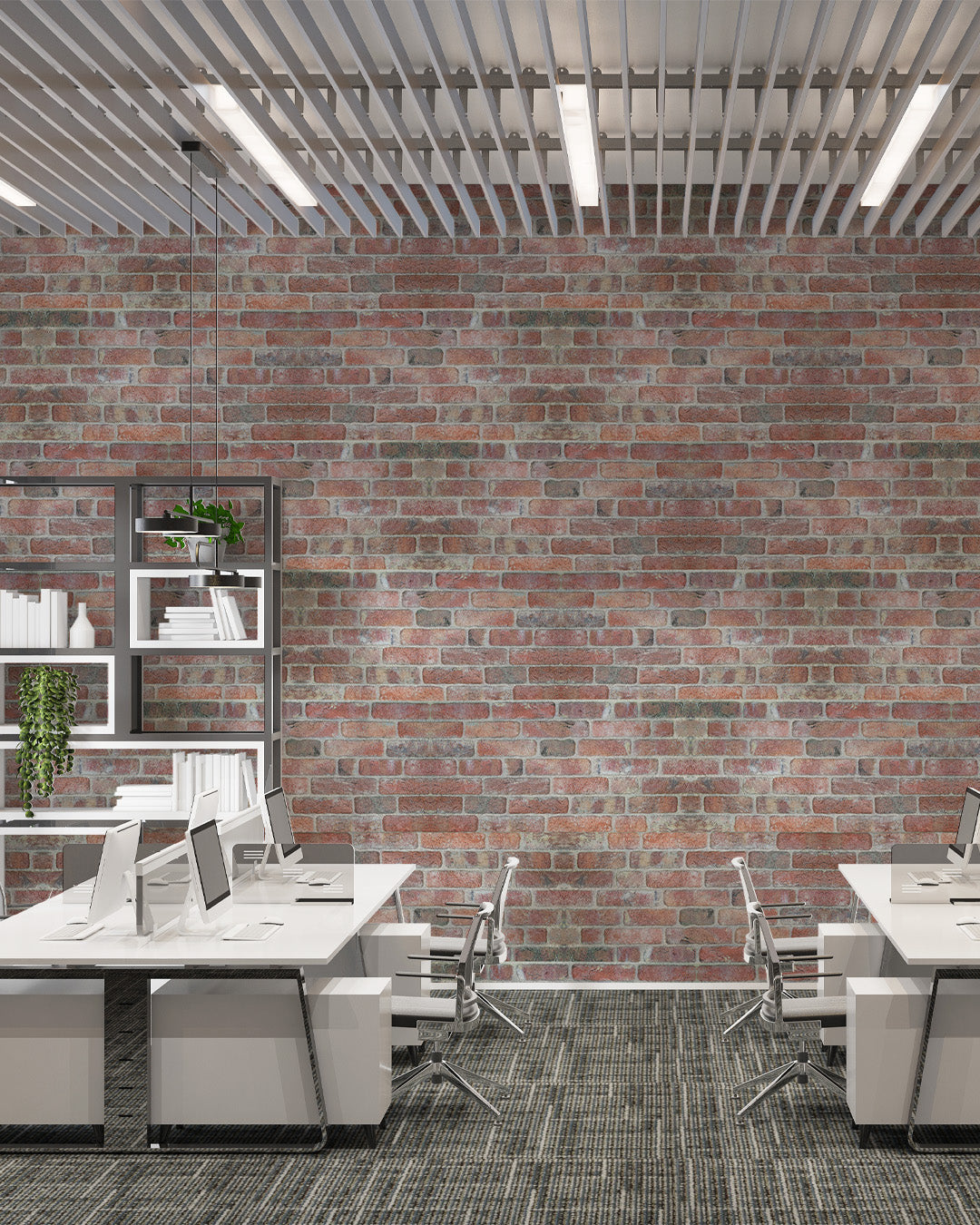 Vintage Red Brick Texture Wall Panel – 20 x 40 in (YSL-1902) by Place It Decor