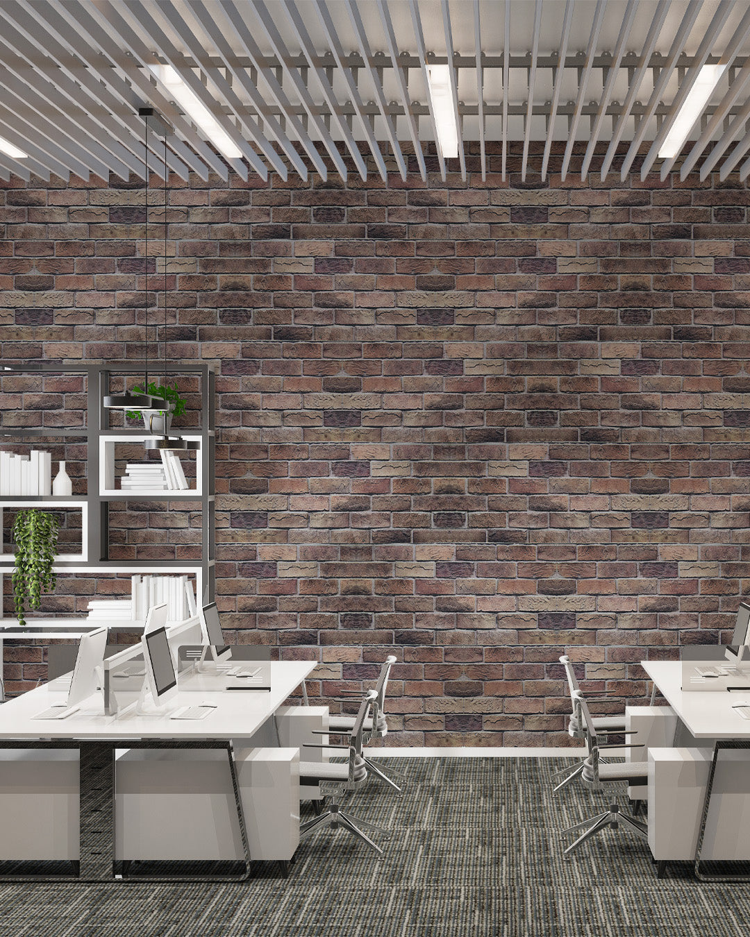 Rustic Brick Stone Wall Panel – 20 x 40 in (T-1809) by Place It Decor