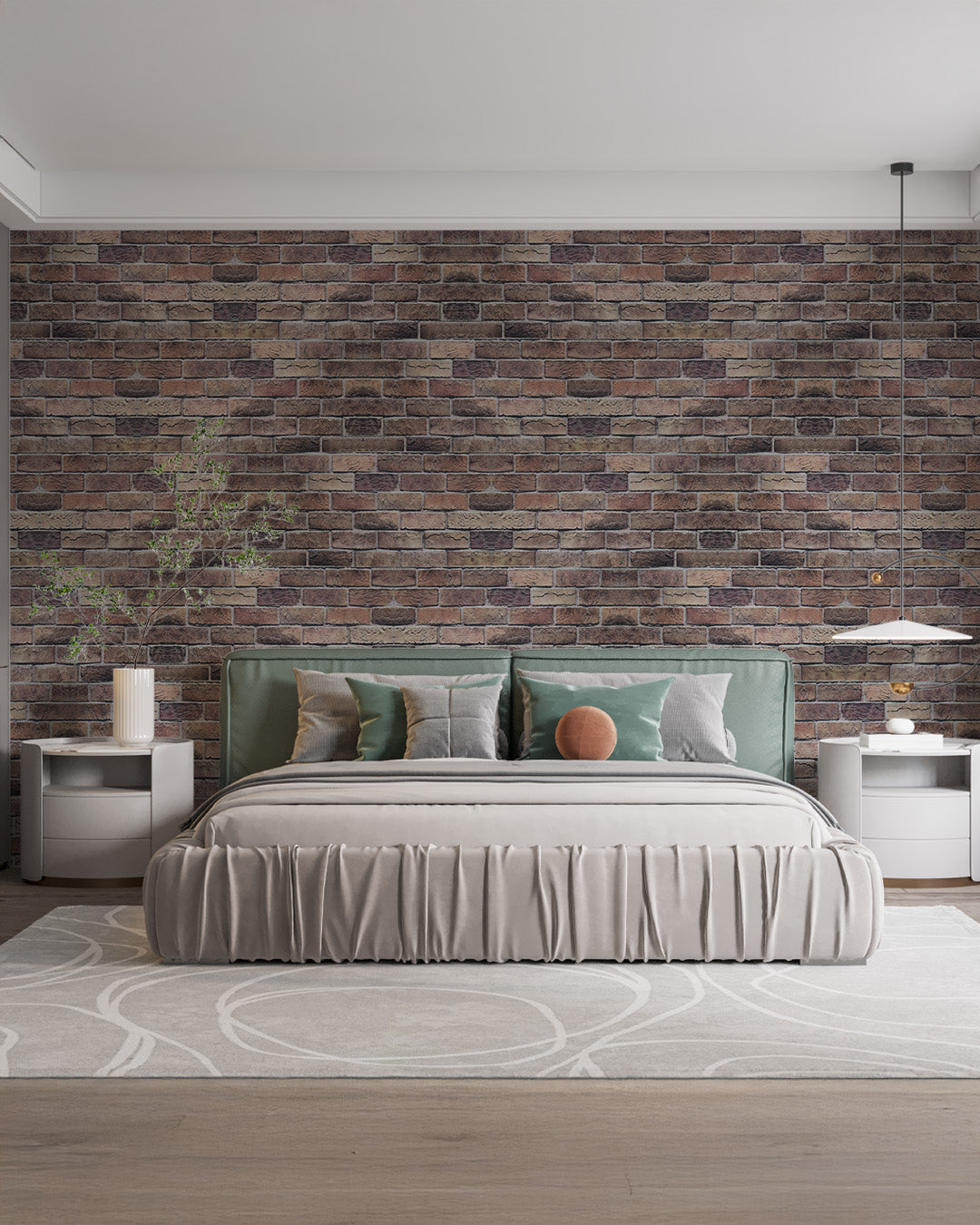 Rustic Brick Stone Wall Panel – 20 x 40 in (T-1809) by Place It Decor