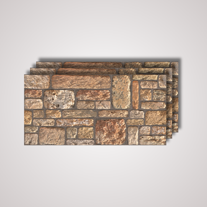 Rustic Stone 3D Wall Panel – 20 x 40 in (K-07) by Place It Decor