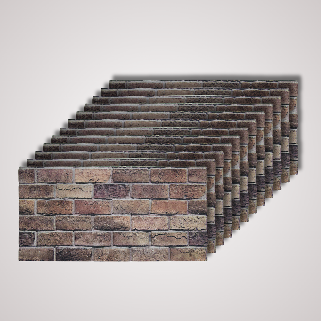 Rustic Brick Stone Wall Panel – 20 x 40 in (T-1809) by Place It Decor