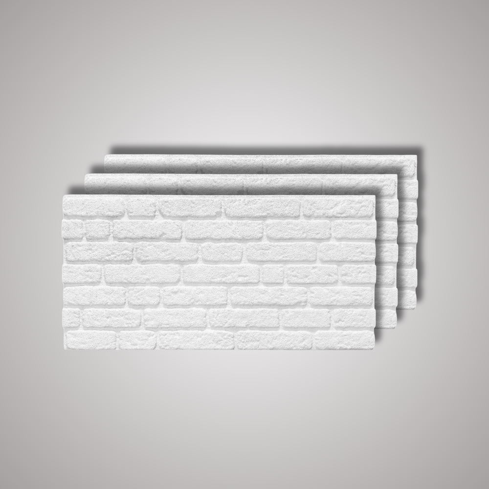 White Brick Texture Wall Panel – 20 x 40 in (YSL-1900)