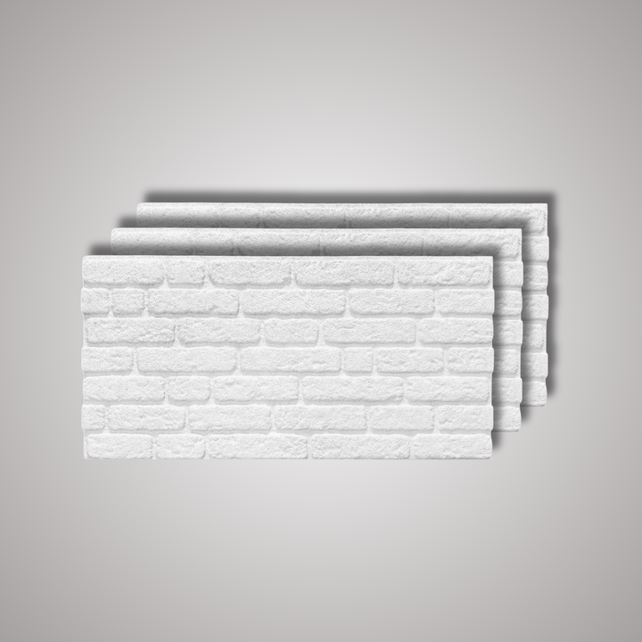 White Brick Texture Wall Panel – 20 x 40 in (YSL-1900) by Place It Decor