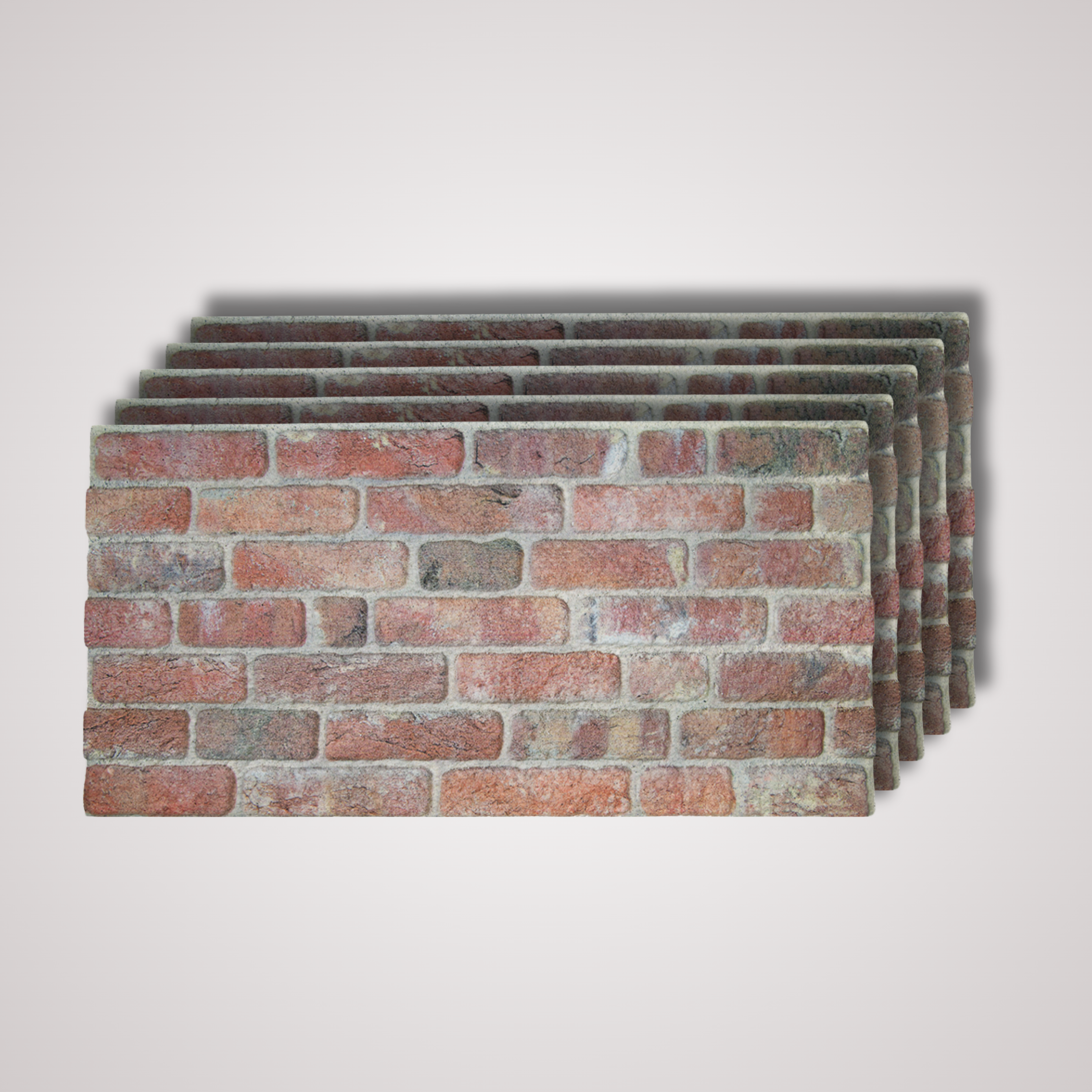 Vintage Red Brick Texture Wall Panel – 20 x 40 in (YSL-1902) by Place It Decor