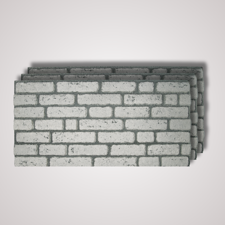 White Brick Tile Wall Panel – 20 x 40 in (YSL-1948) by Place It Decor