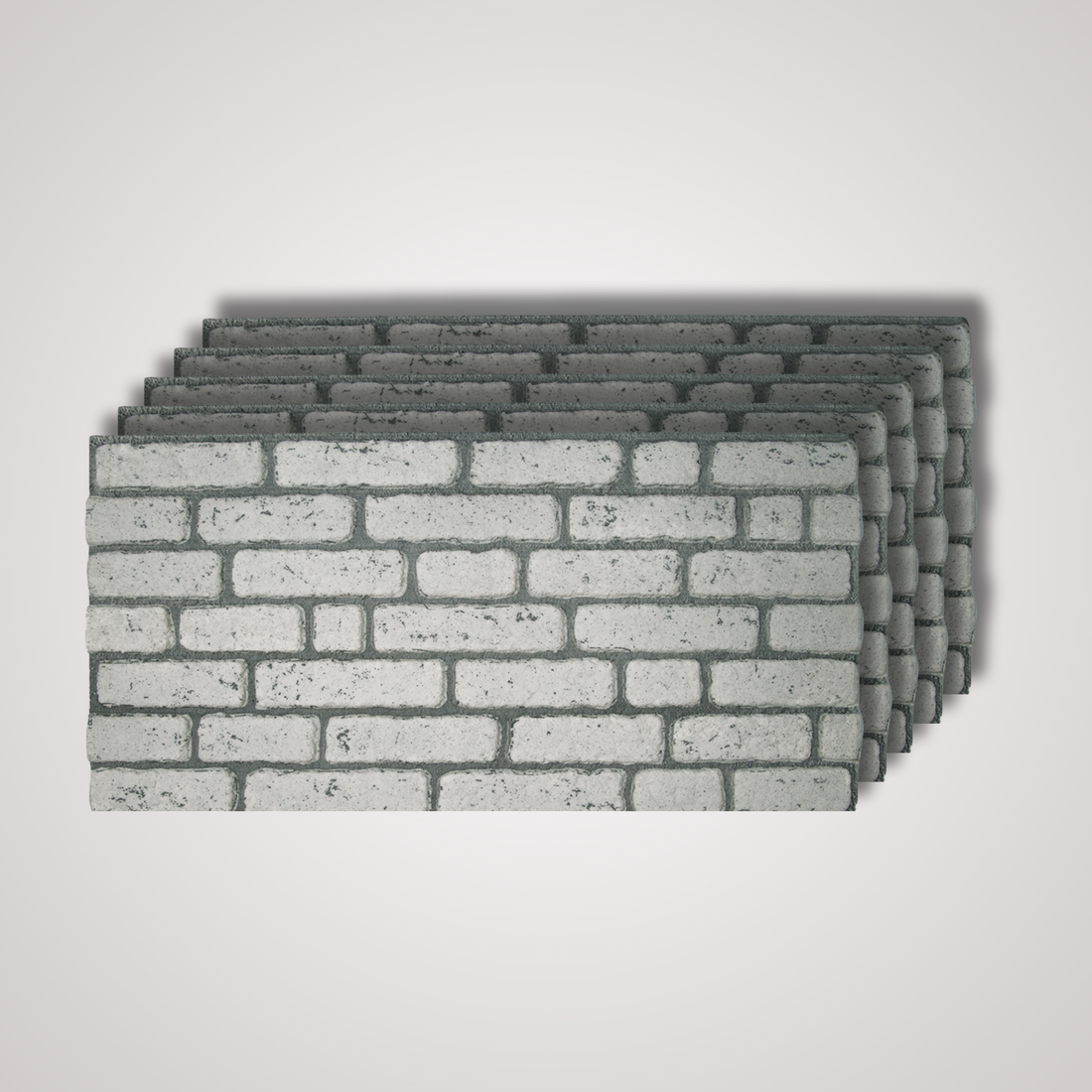 White Brick Tile Wall Panel – 20 x 40 in (YSL-1948) by Place It Decor