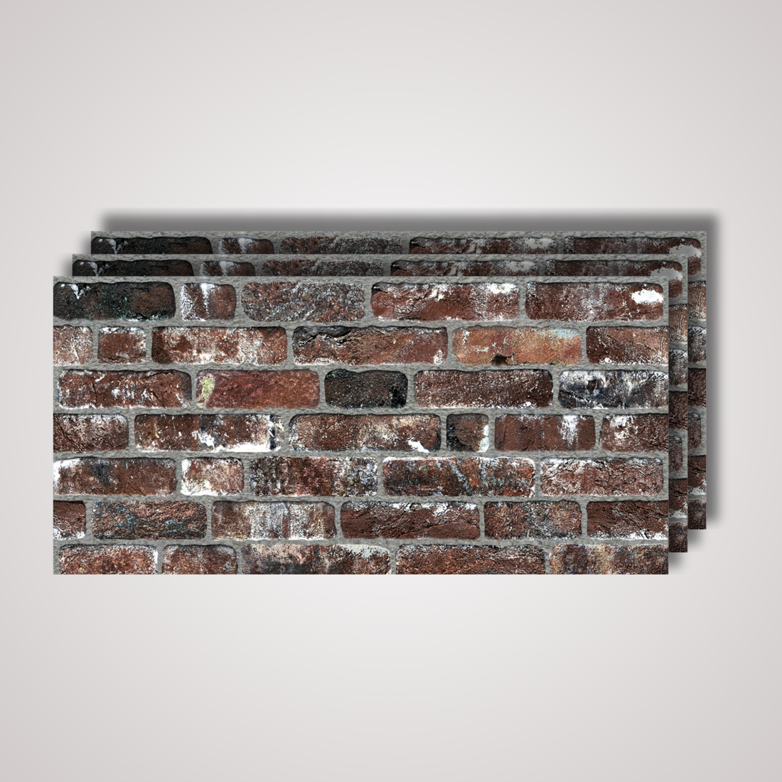 Weathered Red Brick Texture Wall Panel – 20 x 40 in (YSL-1956) by Place It Decor