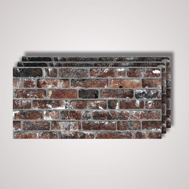 Weathered Red Brick Texture Wall Panel – 20 x 40 in (YSL-1956) by Place It Decor