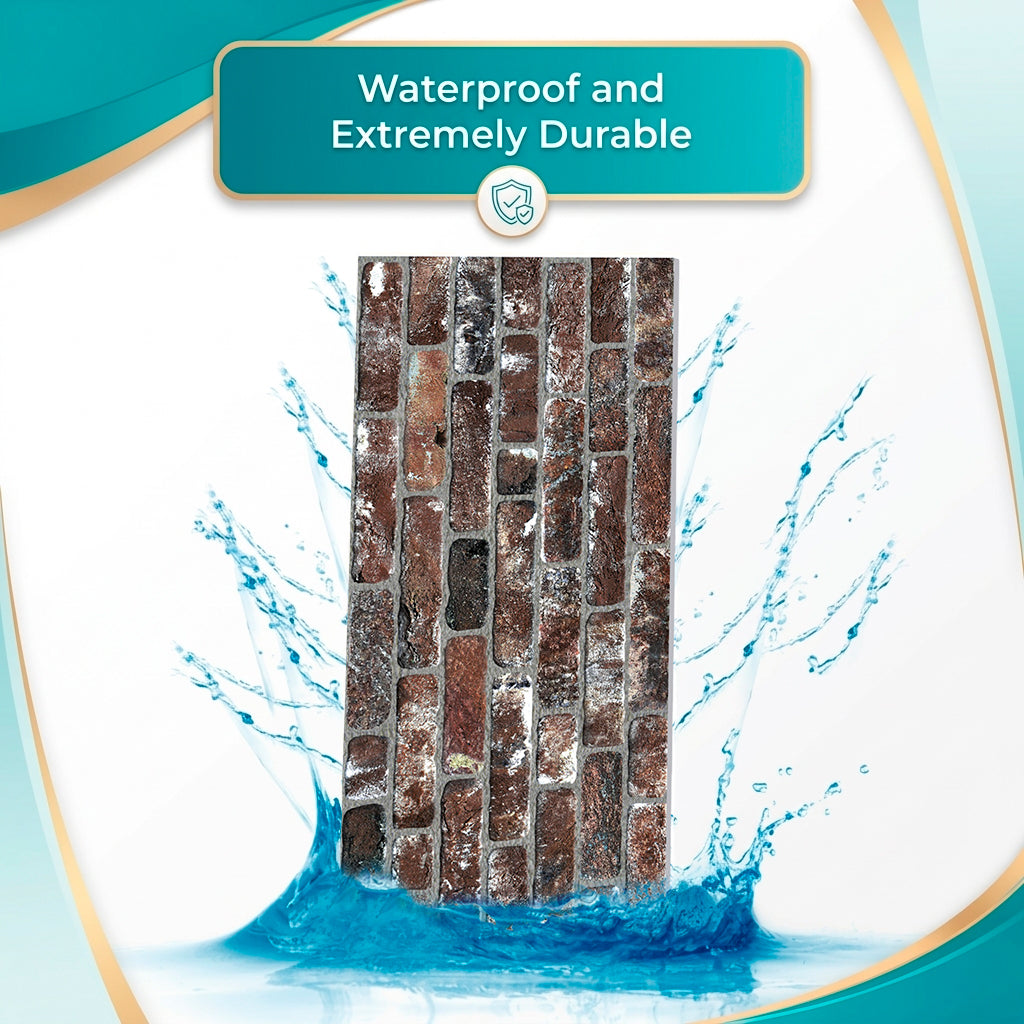 Weathered Red Brick Texture Wall Panel – 20 x 40 in (YSL-1956)